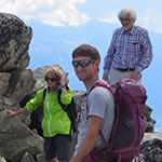 Helga, Theo und Willi am Bettmerhorn.