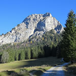 Gsollam mit der Frauenmauer im Hintergrund.