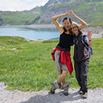 Quyen und Helga am Lünersee.