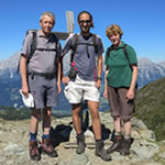 Trude, Horst und Max auf dem Rippetegg bei der Reiteralm