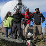 Kathrin, Philipp, Flo und Max am Grossen Speikkogel