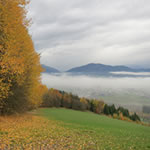 Herbstlicher Ausblick auf Knittelfeld und das Hinterland.